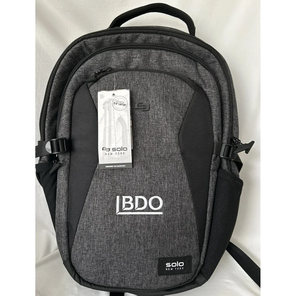 Laptop Backpack Carry On Bookbag for Travel & Work, Lightweight Black/Grey